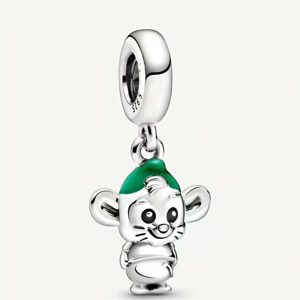 Disney’s Cinderella Gus the mouse, sterling silver.